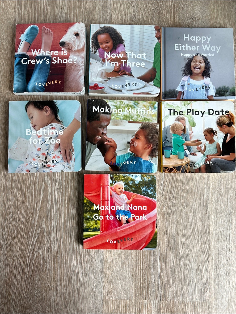 Lovevery Board Books Set of 7 Kids Toddler Books EUC Montessori